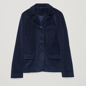 COS Navy Workwear Corduroy Blazer, Size 10, Excellent Condition!